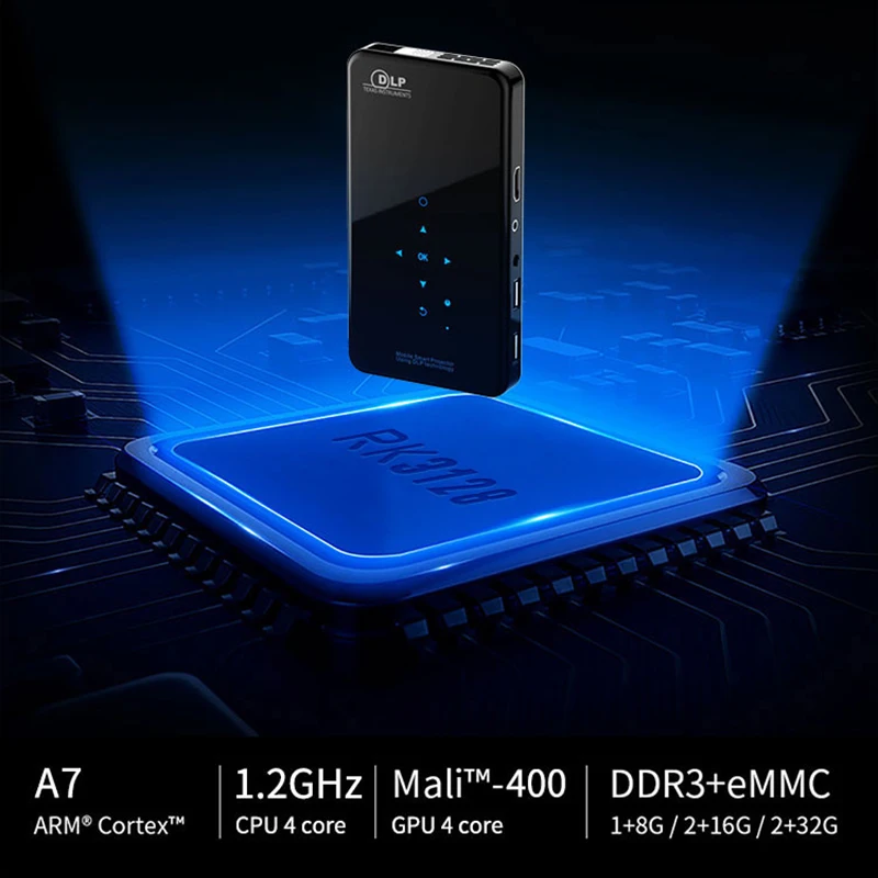 X2 Android 7,1 Led 1080P Hdmi-In проектор беспроводной Bluetooth 2,4G/5G мини-проектор c WiFi