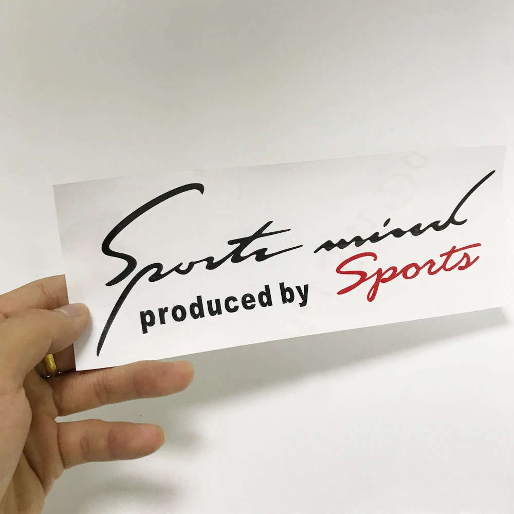 

50pcs Sports Mind Produced by Sport Car Sticker Auto Letter Emblem Badge Stickers for Volkswagen Passat b6 Peugeot 206