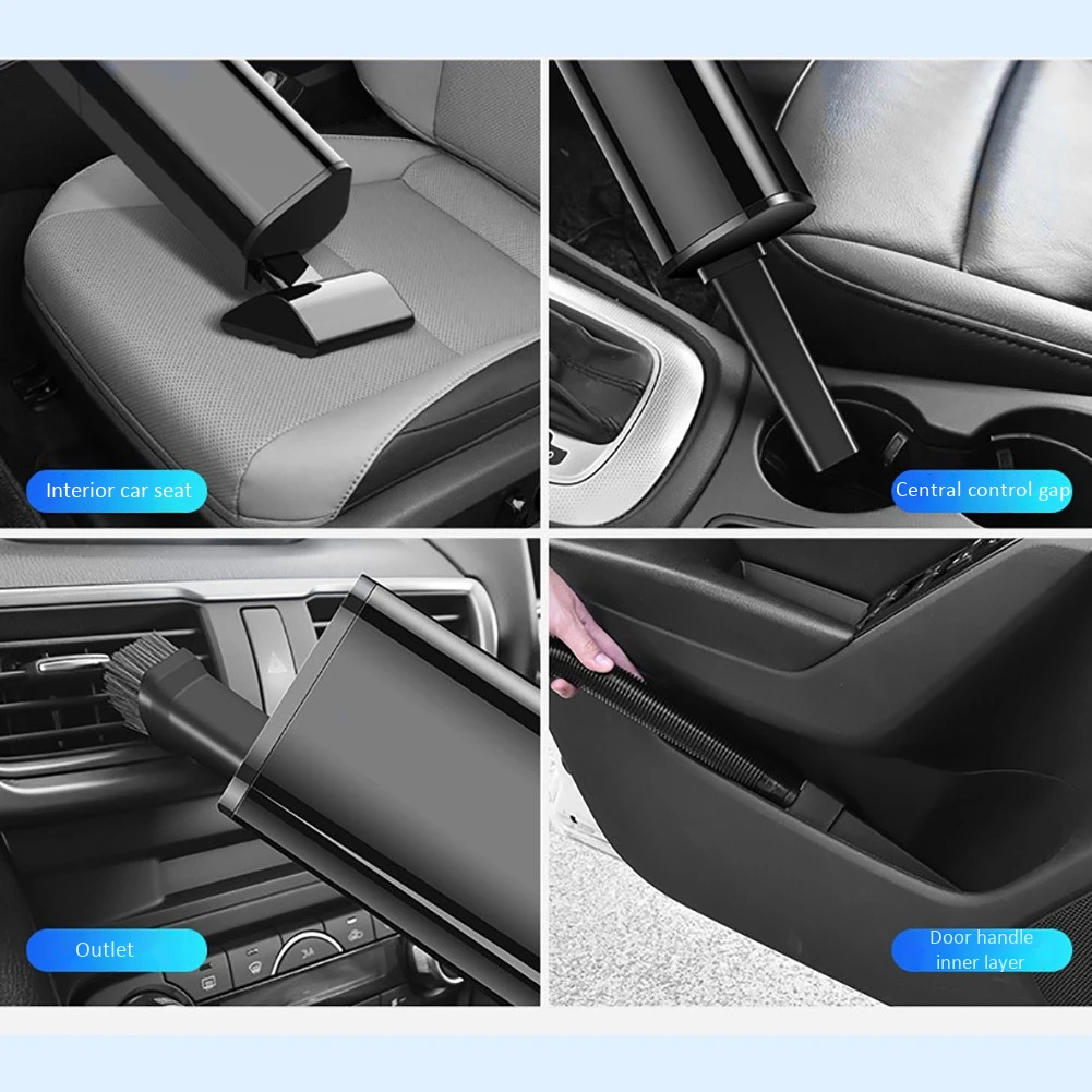 

Portable Electronic Handheld Car Vacuum Cleaner Wet Dry Dual Use High Pressure Powerful Vacuum Cleaner Auto Accessories Coche