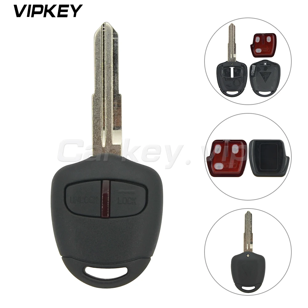 Remotekey Remote Key Fob For Mitsubishi Lancer Outlander Key Right Blade MIT11R Uncut 2 Button Key  315mhz With 46LCK Chip remotekey new style for mazda 3 6 cx 3 cx 5 replacement 3 button smart remote car key shell case fob with uncut blade