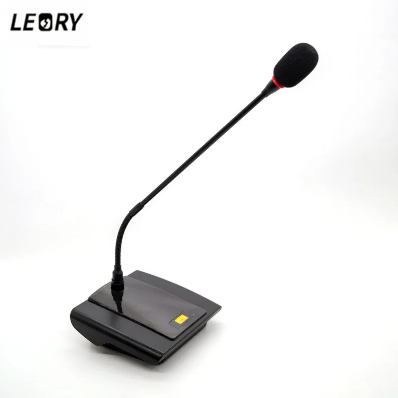 

LEORY A4 Flexible Stand Desktop Microphone XLR Plug Gooseneck Mic Wired Microphone for PC Desktop Notebook Conference Speeching