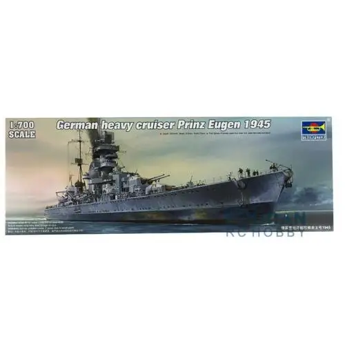 Комплект модели Trumpeter 1/700 05767 немецкая модель Cruiser prinz Eugen 1945 статическая Военная