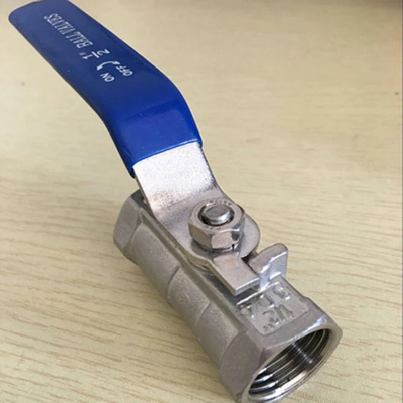 

1/2" 3/4" Female Thread 201 Stainless Steel SS 316 NPT CF8M Ball Valve Long Handle for Water Gas Oil Control 1pc