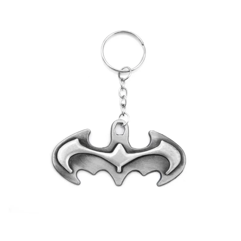 

2018 Pop Superhero Batman Keychain Men Trinket Marvel Key Ring Anime Key Chain Metal Creative Custom Car Banner Holder Men Gift