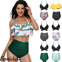 Pudcoco бренд сладкий дамен-бикини-набор gedruck пуш-ап-BH badede Badeanzug Bade пляжная одежда купальник