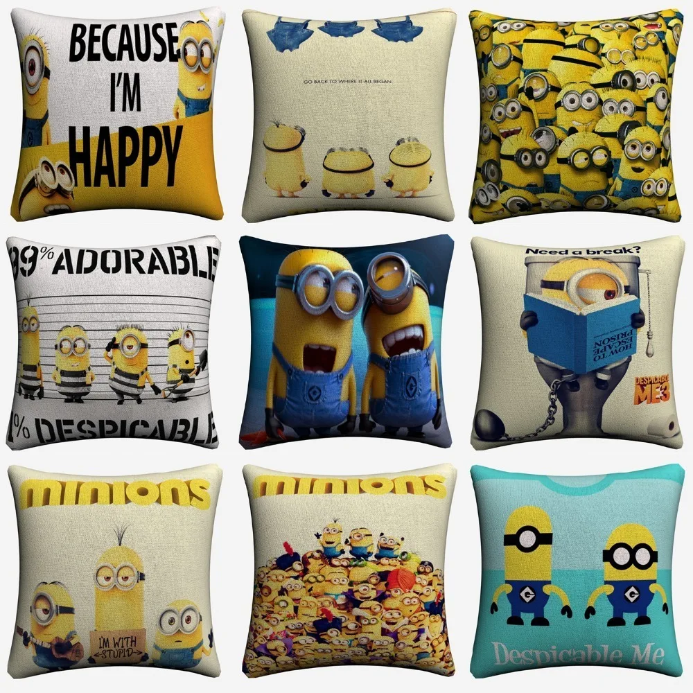 Personalised Despicable Me Minions Printed Pillowcase One In A Minion