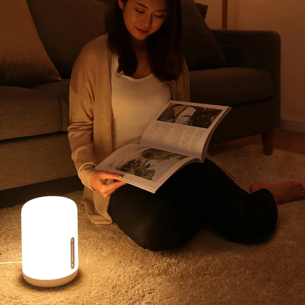 Xiaomi Mijia Bedside Lamp 2 Smart Night Light Voice Control LED Lamp Touch Control Mi Home App Led Bulb For Apple Homekit