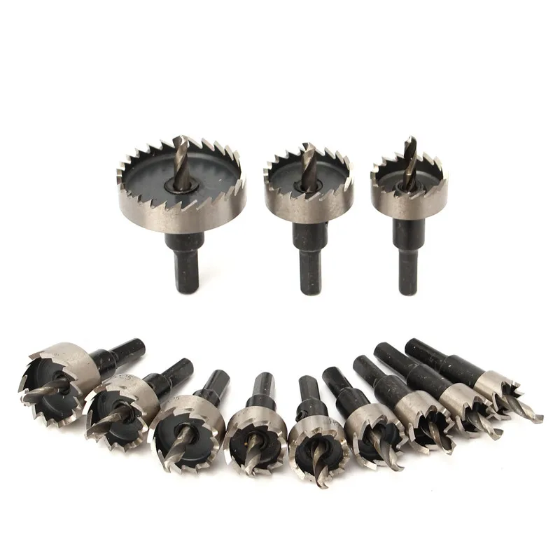 

12pcs Hole Saw Tooth Kit HSS Steel Core Drill Bit Set Cutter Tool For Metal Wood Alloy