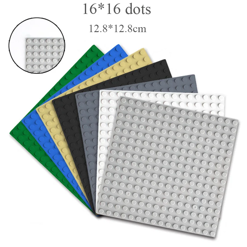 

5 Color Classic 16*16 Base Plates Plastic Bricks Compatible Legoe Construction Building Blocks Baseplate Board Construction Toys