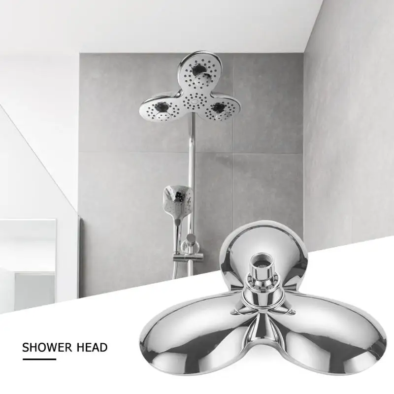 

ABS Electroplated Rotatable Top Rain Shower Head Wall Mounted Spray Nozzle Shower Bath