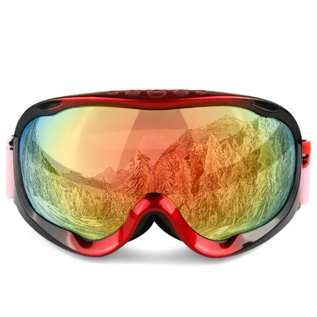 De Esquí gafas Snowboard gafas Anti-niebla 100% UV protección de doble capa esférica lentes compatible con casco medio ajuste nieve ir