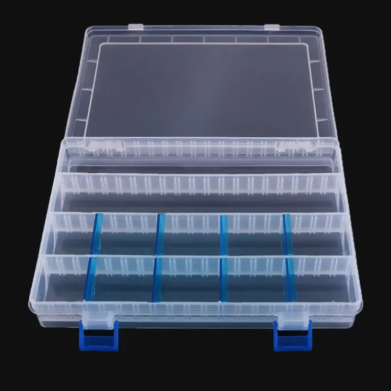 

Blue Plug-in Pieces Multi-functional Plastic Lure Box Tool Kit Case Tackle