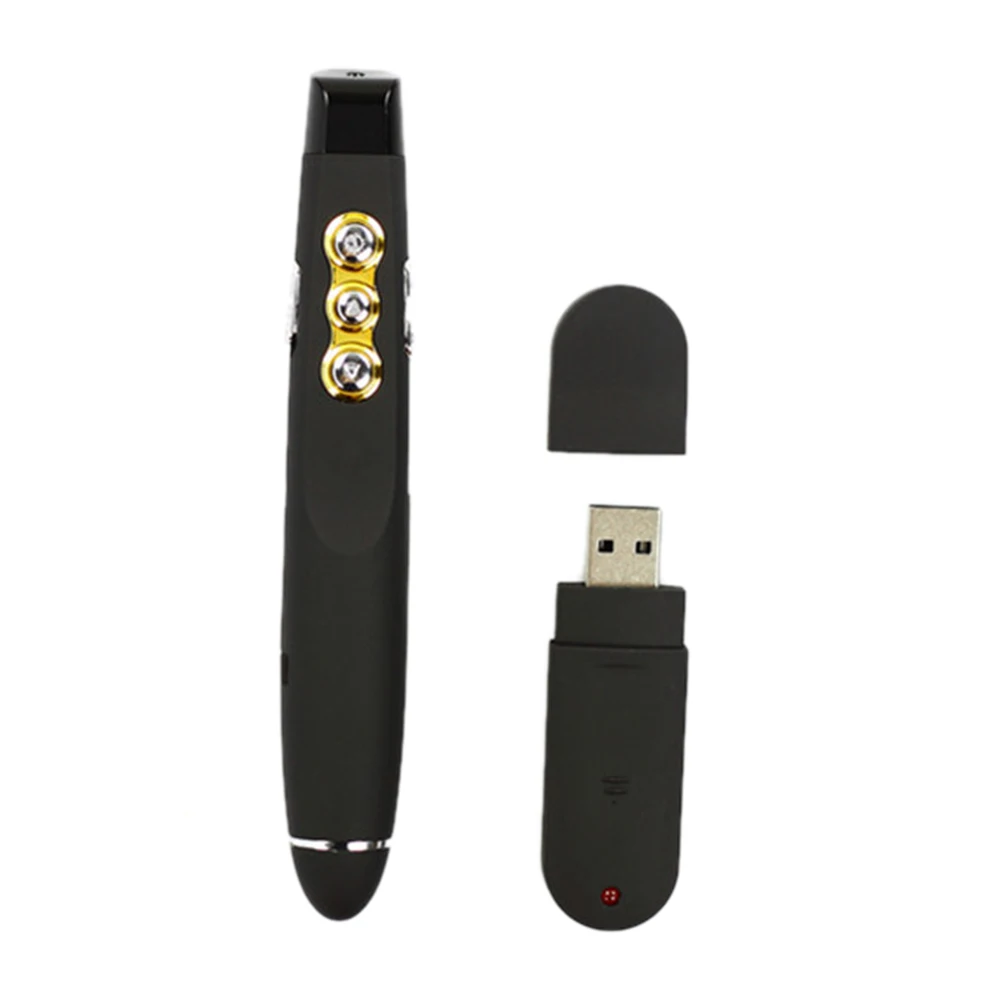

2.4GHz Wireless Presenter IR Laser Pointers Pen RF Remote Control Page Turning PPT Clicker Presentation