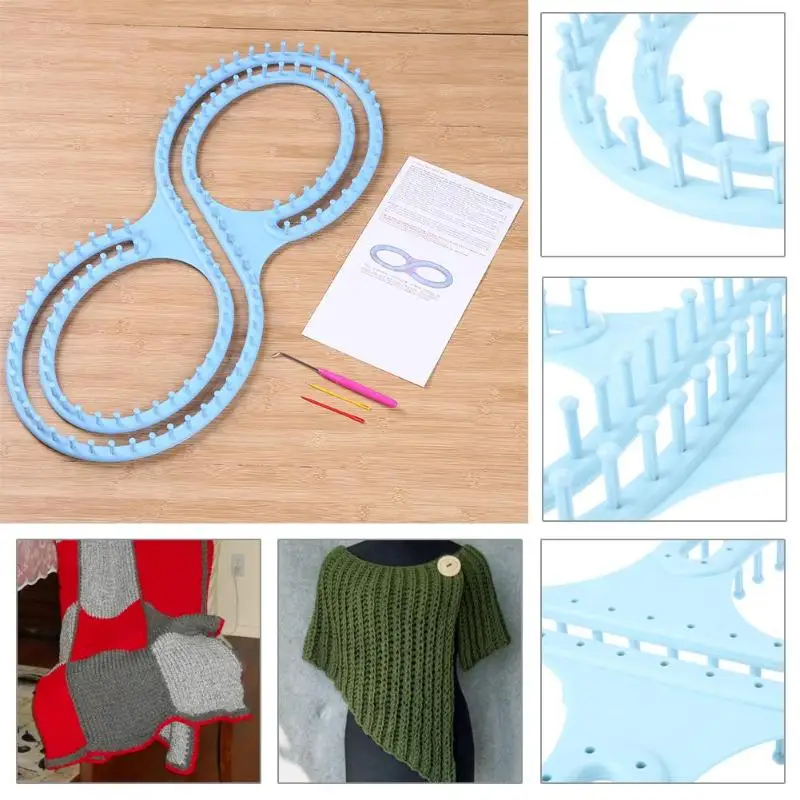 Afghan Loom вязальная доска инструмент с 3 проектов для свитера носки домашний ручной пошив набор Инструменты для шитья и рукоделия аксессуар