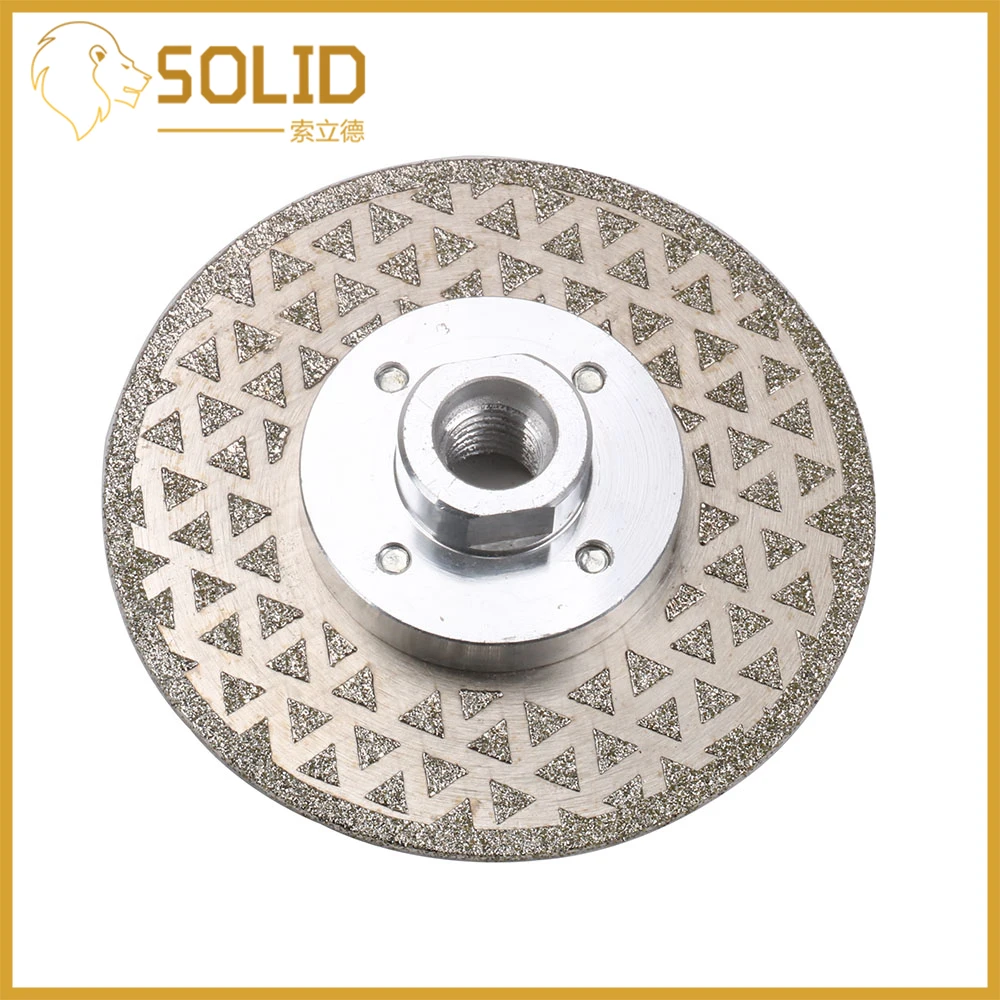 

4" 4.5" Diamond Cutting Grinding Disc Wheel M14 Flange Electroplated Saw Blade for Granite Marble Ceramic 1Pc