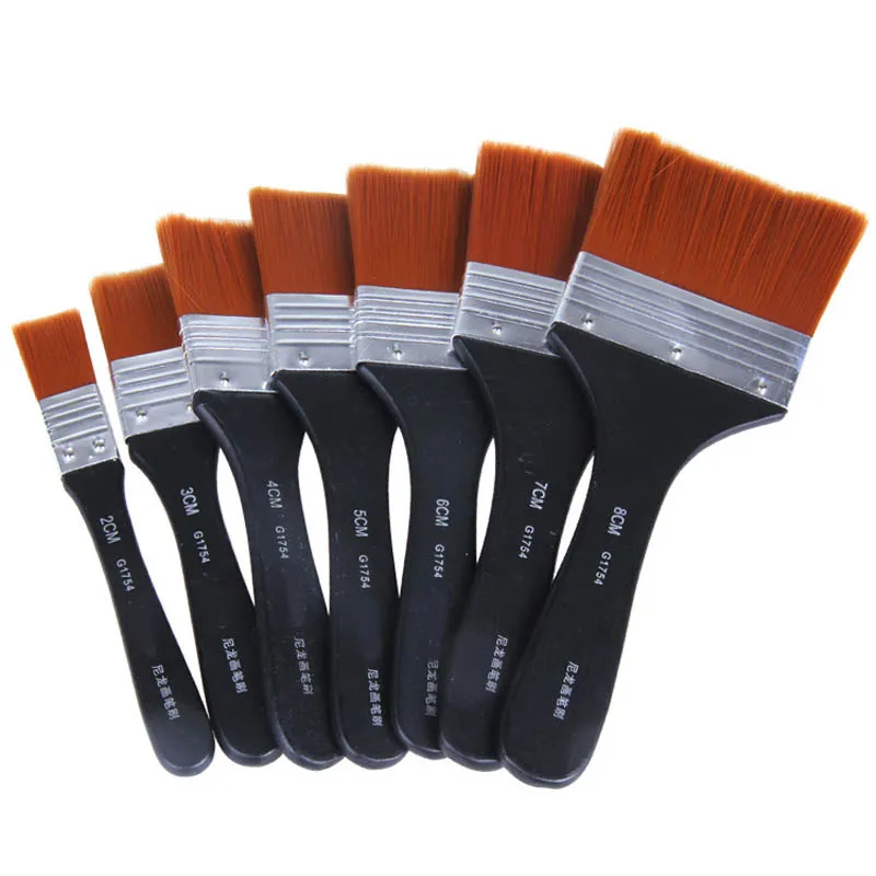 

Watercolor Oil Tool Acrylic Paint Brushes Art Supplies Easy To Clean Art Paint Brushes Nylon Oil Painting Brush