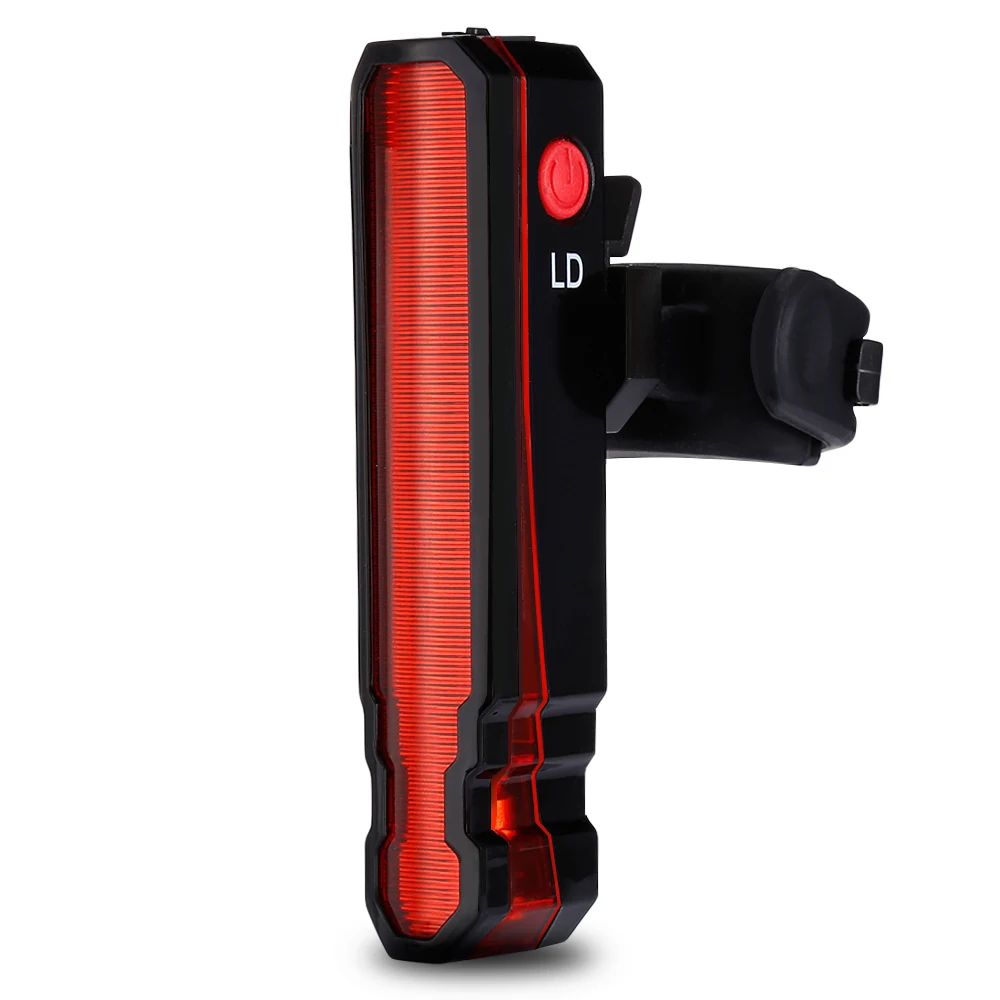 5 LED Bicycle Safety Cycling Warning Rear Lamp USB Rechargeable Bike Tail Light