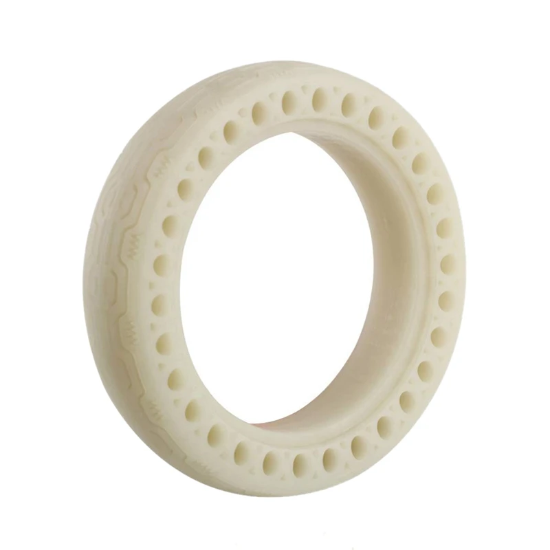 مضيئة امتصاص الصدمات ل Xiaomi Mijia M365 سكوتر لوح التزلج التخميد المطاط الإطارات عجلات الإطارات الفلورسنت الصلبة ثقب الإطارات