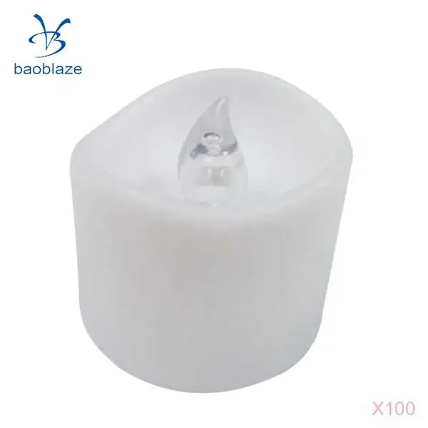 

100Pcs Flameless LED Candles Pillar Church Candles Votive Candle, Battery Operate
