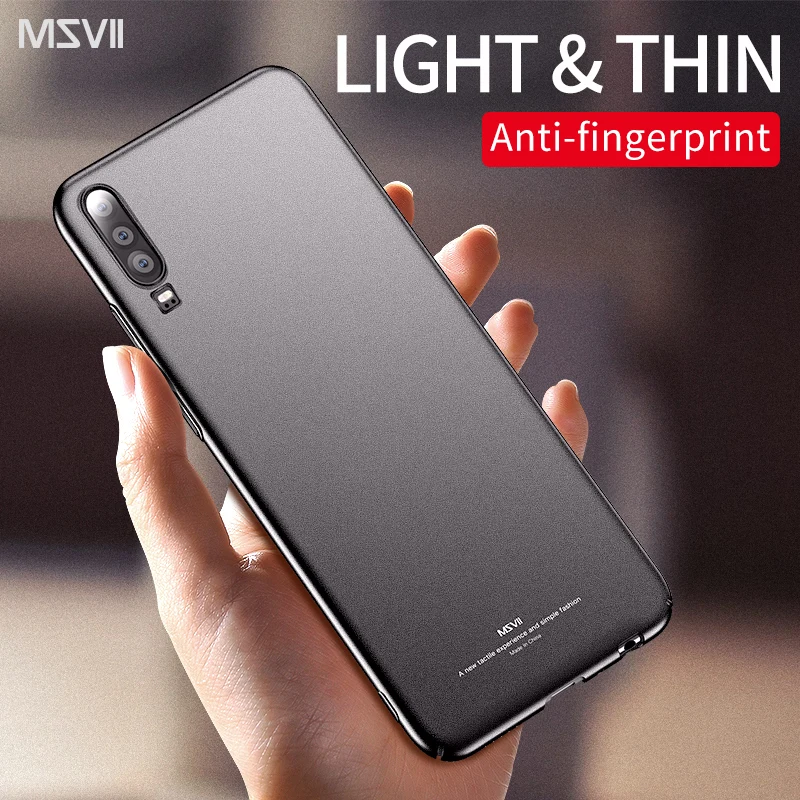 

MSVII for Huawei P30 Case for Huawei P30 Pro Case Hard P30 Lite Cover Slim Matte Back Cover Fingerprint Proof Fundas