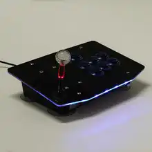 T1 ABS светодиодный светильник USB игровой контроллер аркадный джойстик геймпад борьба палка только для ПК и играть уличные бои чувство