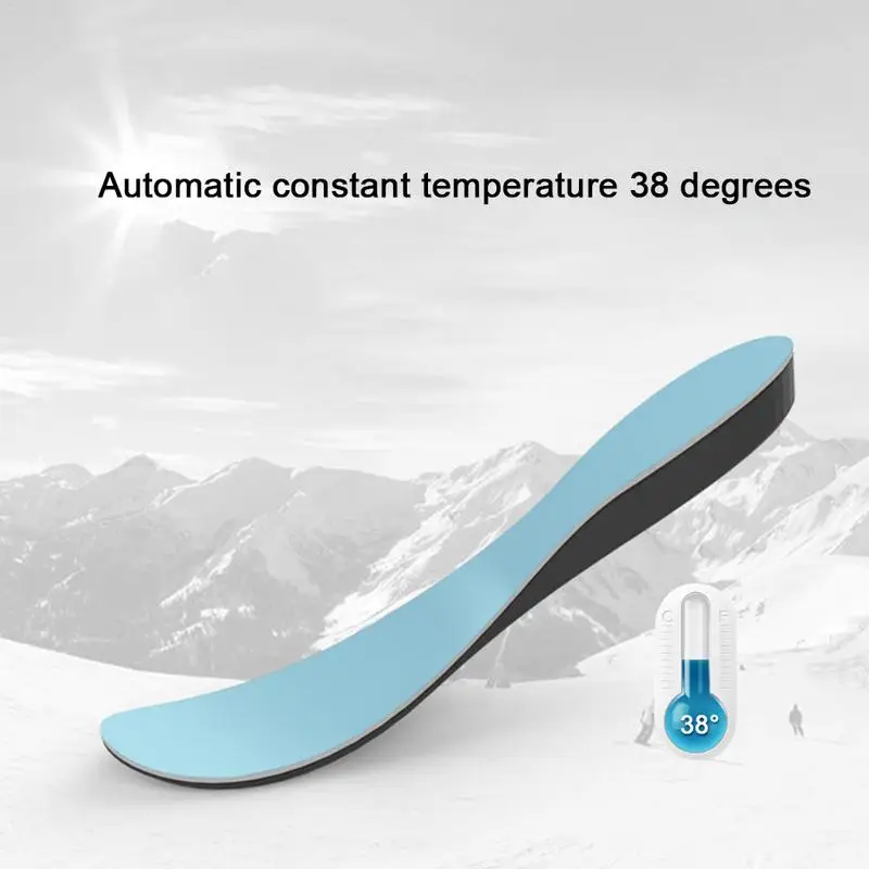 

Heilsa Best New Year Gift USB Charging Electric Heated Insole 38 Degree Constant Temperature For Winter Walking Warm Shoes