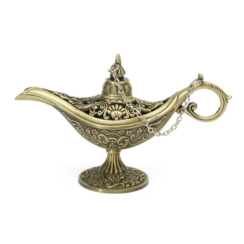 Traditional Hollow Out Fairy Tale Aladdin Magic Lamp Light Tea Pot Genies Lamp Vintage Retro Toy For Home Decor Ornaments Traditional Hollow Out Fairy Tale Aladdin Magic Lamp Light Tea Pot Genies Lamp Vintage Retro Toy For Home Decor Ornaments