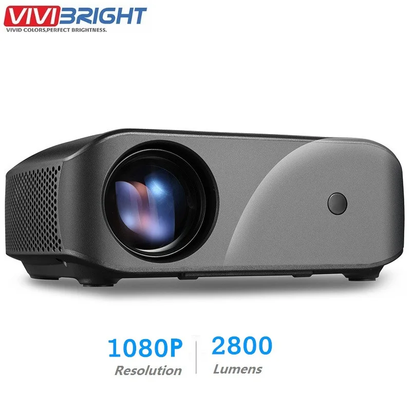 VIVIBRIGHT F10 ЖК-проектор 1280x720 P 2800 люмен HDMI USB домашний проектор развлекательный встроенный динамик 3D видеопроектор VIVIBRIGHT F10 ЖК-проектор 1280x720 P 2800 люмен HDMI USB домашний проектор развлекательный встроенный динамик 3D видеопроектор