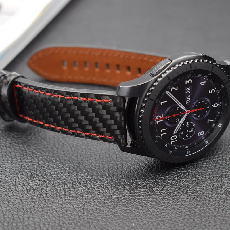 Новейший ремешок для часов из углеродного волокна Huawei Watch 2 Pro ремешки Samsung Gear S3 S2