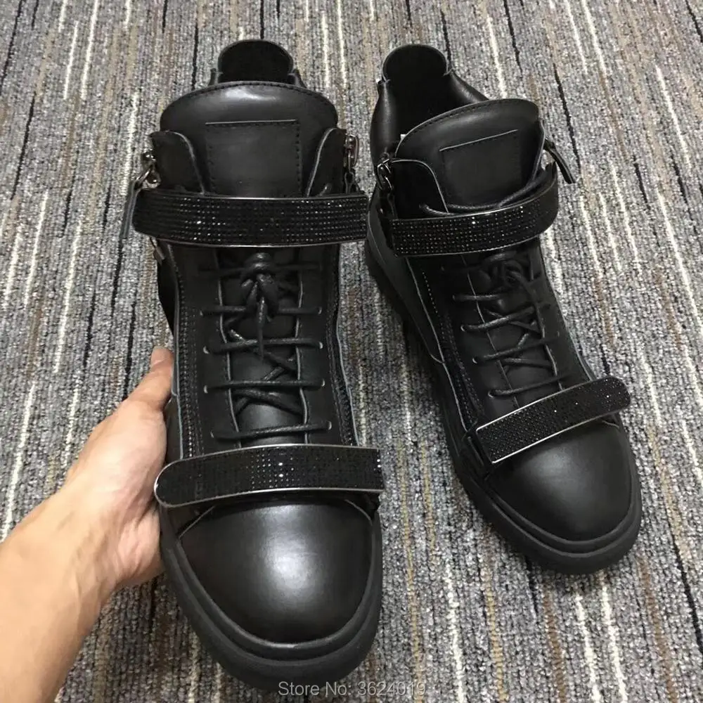 Guerreiro Das Duplo Sapatos Lace Tênis De Ar Ao Homem Sapatas Calçados Alta Preto 2018 Livre Broca Fivela Cinto Gz up E top Couro Cl Lisas qITBfTwz