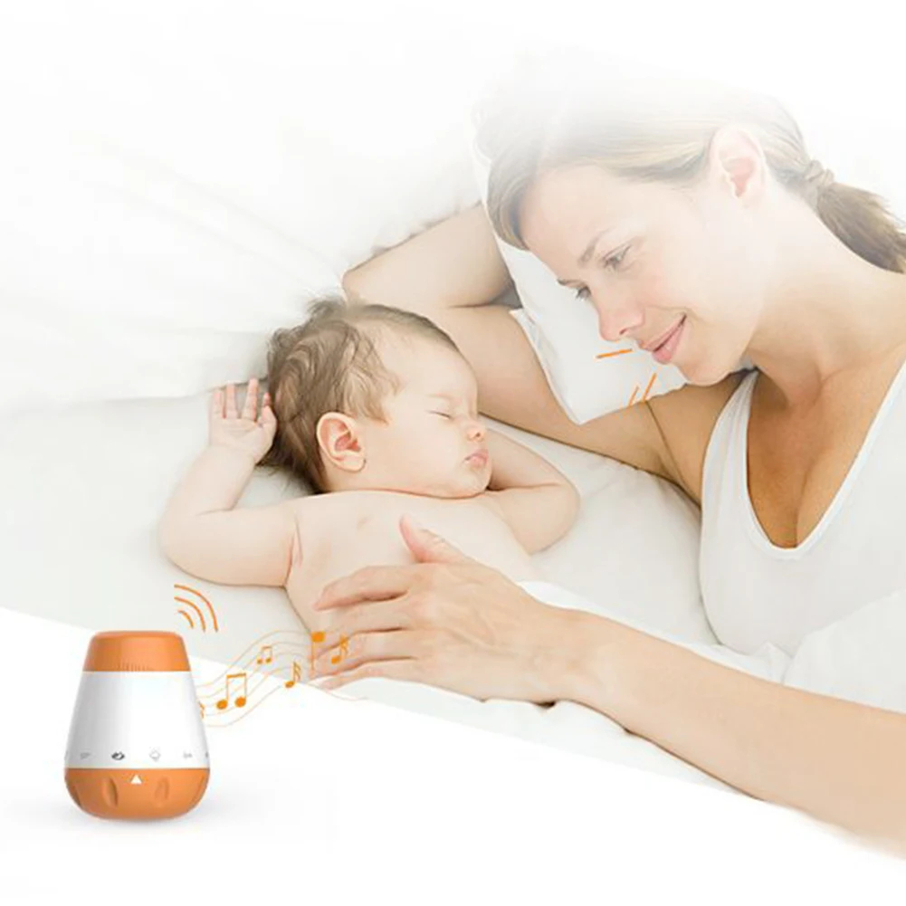 

White Noise Sleep Soother Voice Sensor Baby Portable Therapy Sound Machine Smart Infants Music Rechargeable