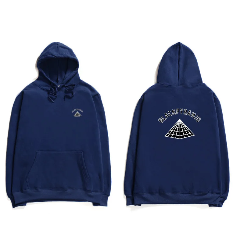 Hot Sale BLACK PYRAMID Trendy Hoodies Men Chris Brown Street Style Long Sleeve Sweatshirt Justin Bieber Stranger Hoody
