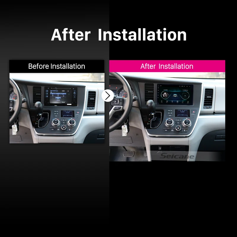 Flash Deal Seicane GPS Navigation 9 inch HD Touchscreen Radio for TOYOTA Sienna 2015 Android 8.1 Car stereo 3G Wifi Bluetooth Backup Camera 5