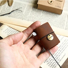 Супер маленький мини размер пустой Дневники журнал записная книжка записка Книга в винтажном стиле натуральная кожа подарок интересный подарок смешная игрушка в подарок