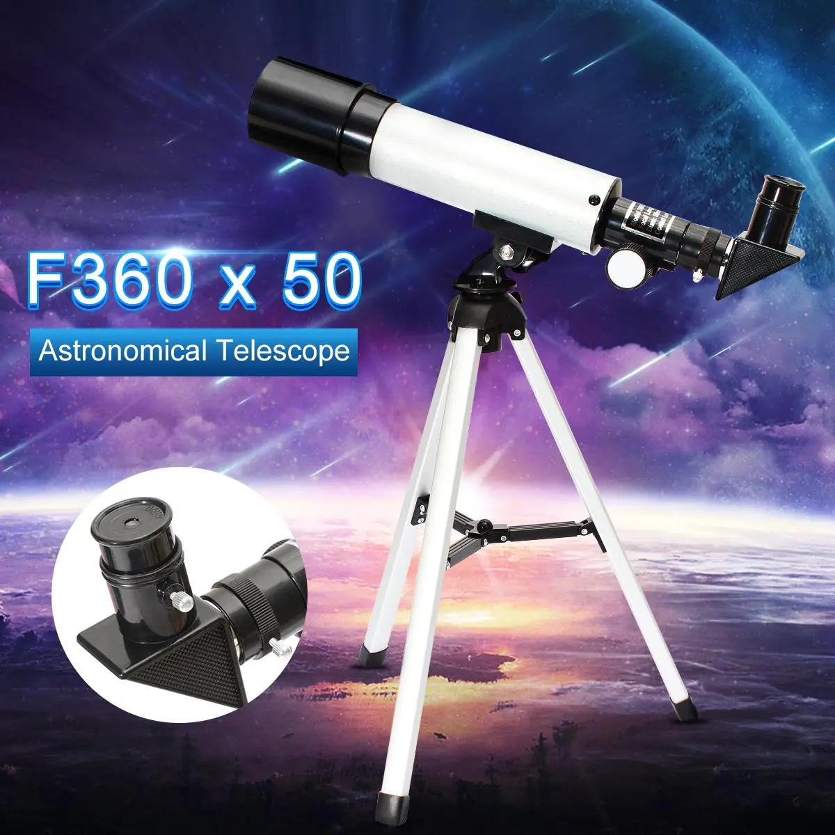 

Professional HD Telescope Astronomical Monocular With Tripod Refractor Spyglass Zoom High Power Spotting Scopes Powerful