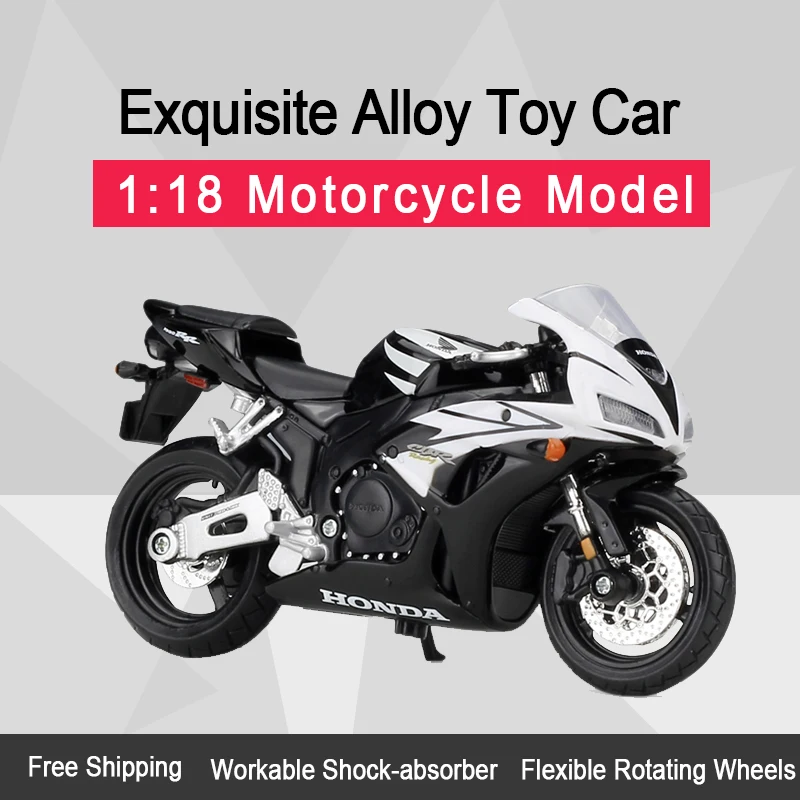 MAISTO 1:18 Honda CBR1000RR сплав литье под давлением модель мотоцикла работоспособная