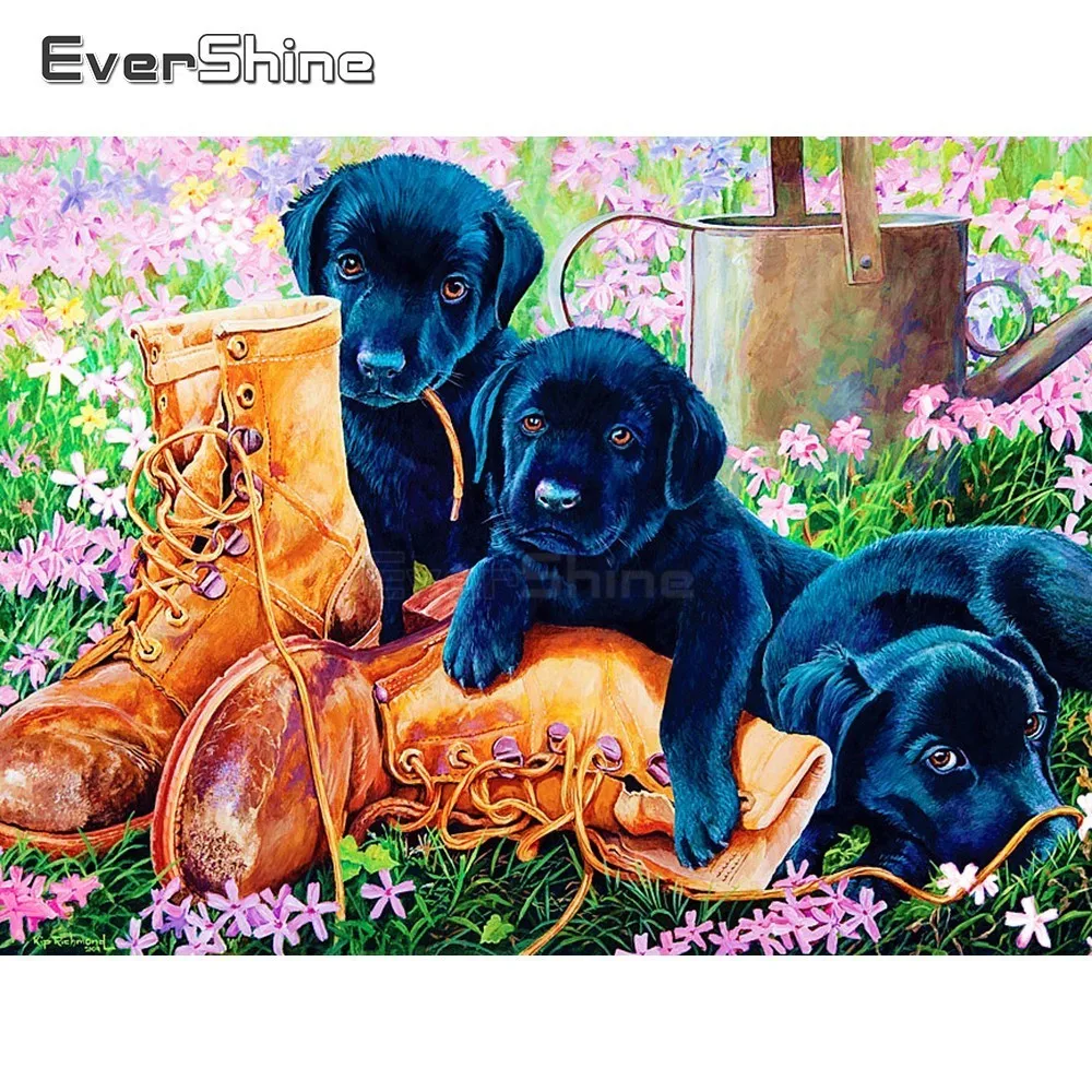 EverShine 5D DIY Diamond Painting Full Square Gog Embroidery Sale Animals Picture Of Rhinestones Art Mosaic Kits|Алмазная мозаика| |