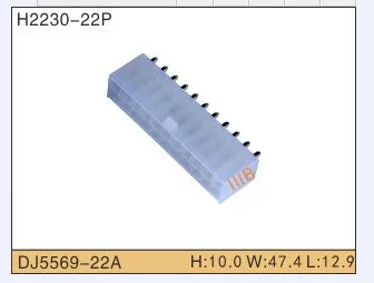 

5set 22P Automobile Waterproof Automotive Line Terminal Auto Wire Terminals Electrical 22 Pin Connectors DJ5569-22A DJ5569-22AW