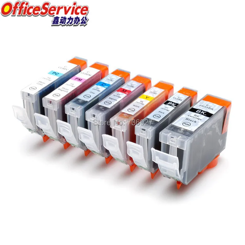 7X совместимый чернильный картридж PGI-5BK CLI-8 PGI5 для canon PIXMA iP6600D iP6700D MP950 MP960 принтер