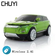 CHUYI беспроводная мышь для внедорожников, Спортивная мышь в форме автомобиля, подарок, мини-мышь Mause, 1600 dpi, USB, оптическая компьютерная мышь, игровая мышь для ПК, Xiaomi, ноутбука