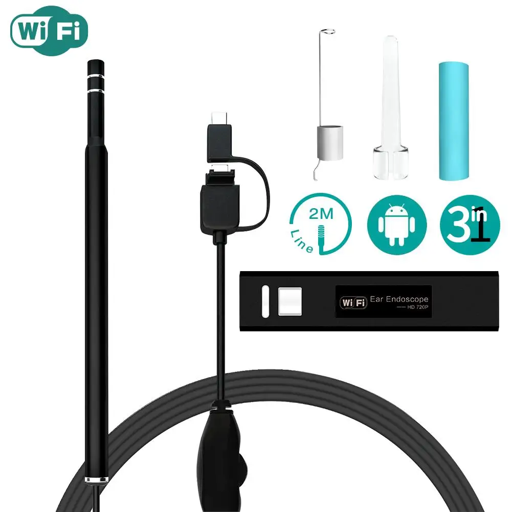 Wi-Fi визуальный Earpick эндоскоп для детей Ear Otoscope визуальный эндоскоп Ear Inspection чистящий инструмент