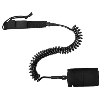 

10 Feet Surfboard Paddle Board Accessories Foot Rope Protection Rope Sup Retractable Spring Rope Safe Rope Lifeline