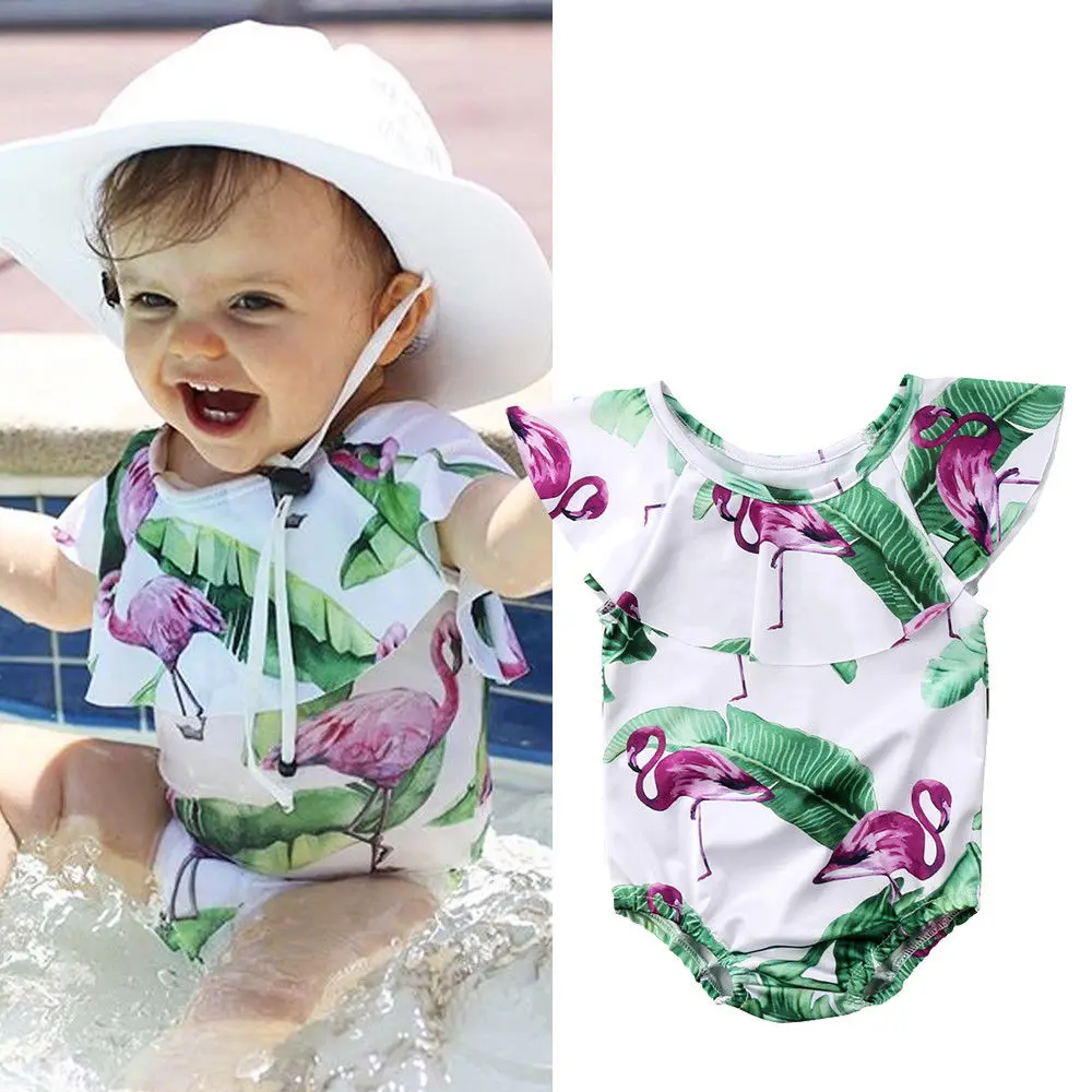 

Hirigin New Newest Toddler Kids Baby Girls Floral Tankini Swimwear Ruffle Collar Swimsuit Bikini Bathing Suit