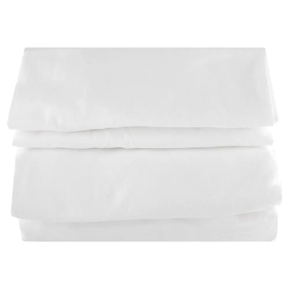 

Solid Ties Washed Cotton Duvet Quilt Cover Pillowcase Bedding Set White
