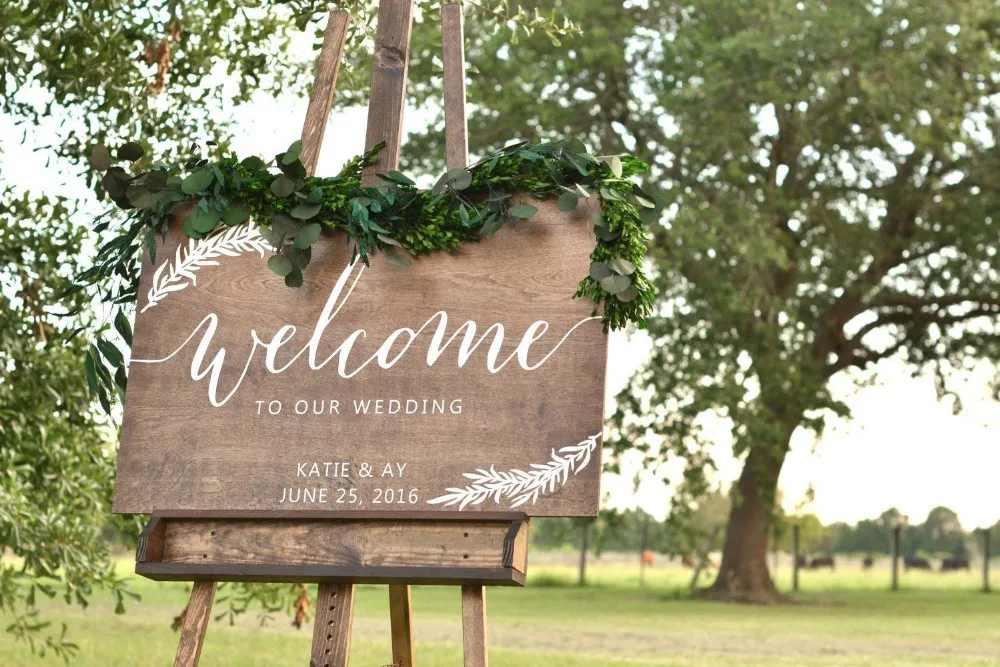 Buy to Our Wedding Sign Wood