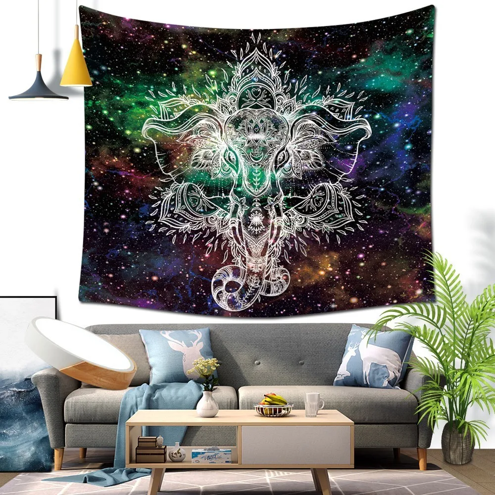 

Bohemian Pattern Tapestry Wall Hanging Plus Long Table Cover Sleeping Pad Yoga Mat Hippie Tapestries Fashion Decorative