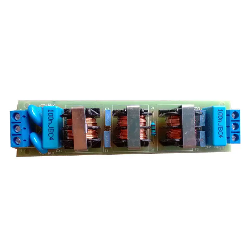 10 А AC / DC 110V 220V EMI плата фильтра мощности очиститель шума примесей фильтрация