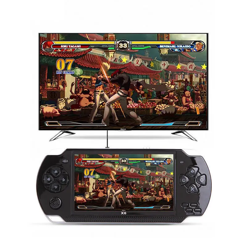 НОВЕЙШАЯ портативная игровая консоль с экраном 4 3 дюйма для Psp видеокамера