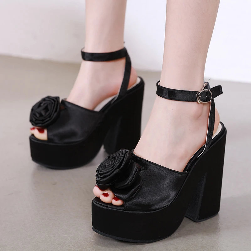platform Sandals Women High Heels Spring Summer Shoes bohemian sandals flower pumps summer pink shoes chunky sandals YMA804 platform Sandals Women High Heels Spring Summer Shoes bohemian sandals flower pumps summer pink shoes chunky sandals YMA804