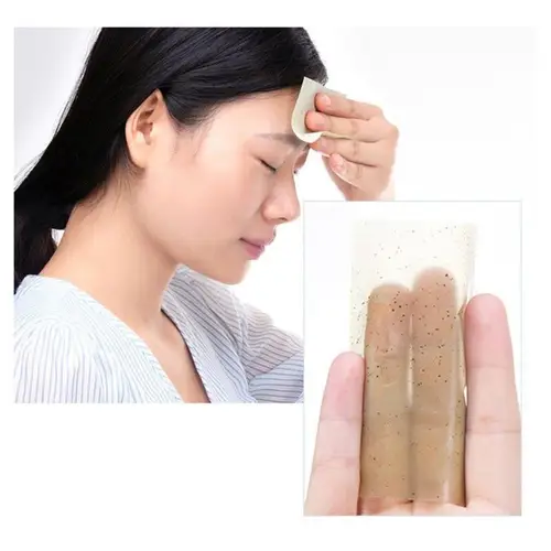100pcs Korea Fragrant Tissue Paper Face Oil Absorbing Paper Plant Fibres Breathable Linen Pulp Blotting Handkerchief Color Send Lahore